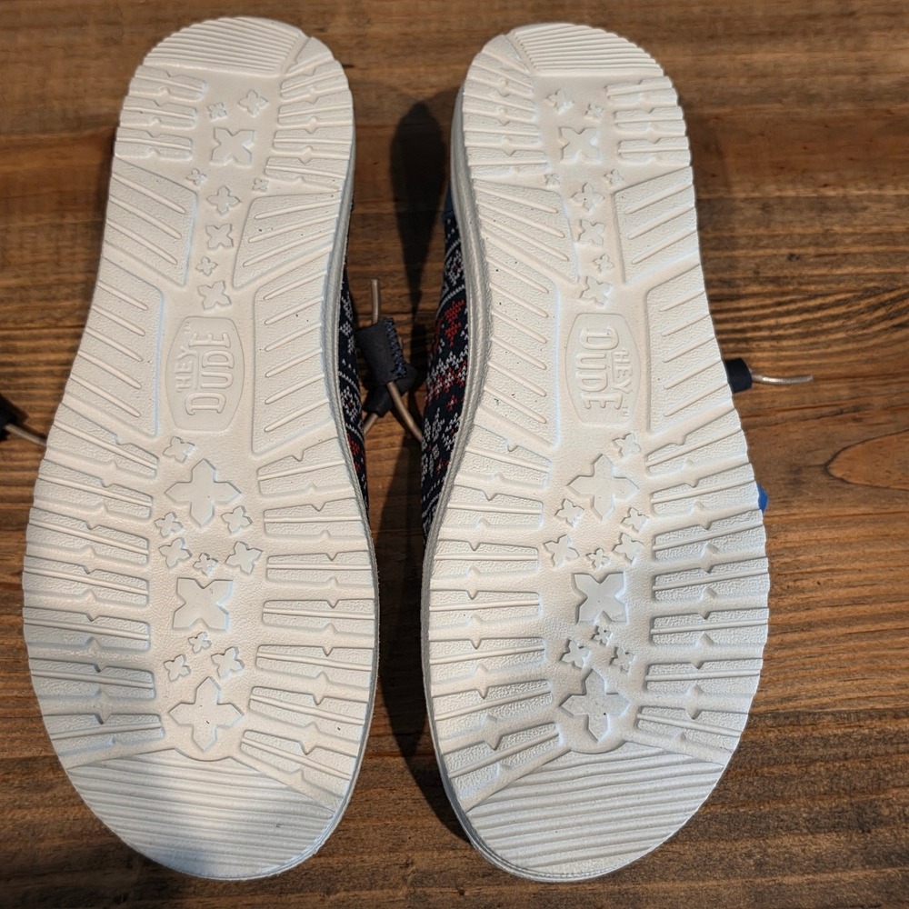 Hey Dude Womens Wendy Winter Sweater Shoes Loafers Nordic Slip On Size 9 - Picture 5 of 9